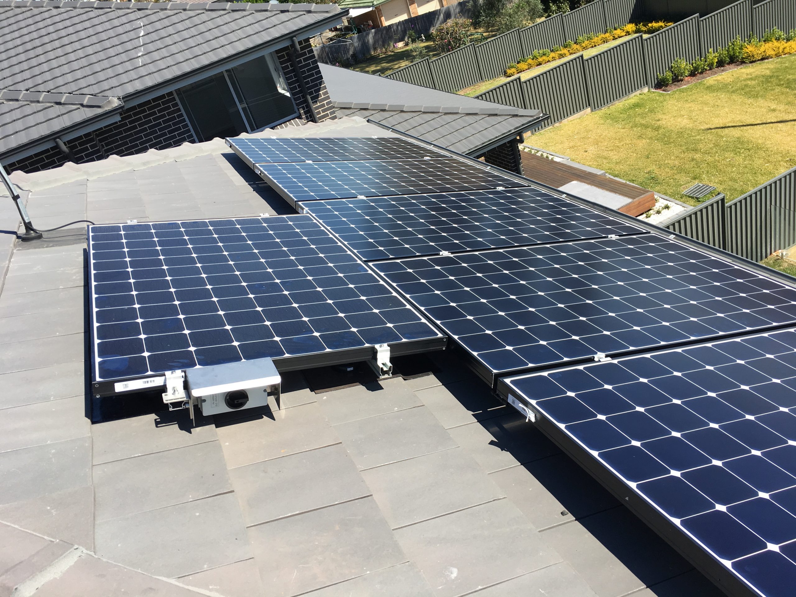 hunters hill solar installation