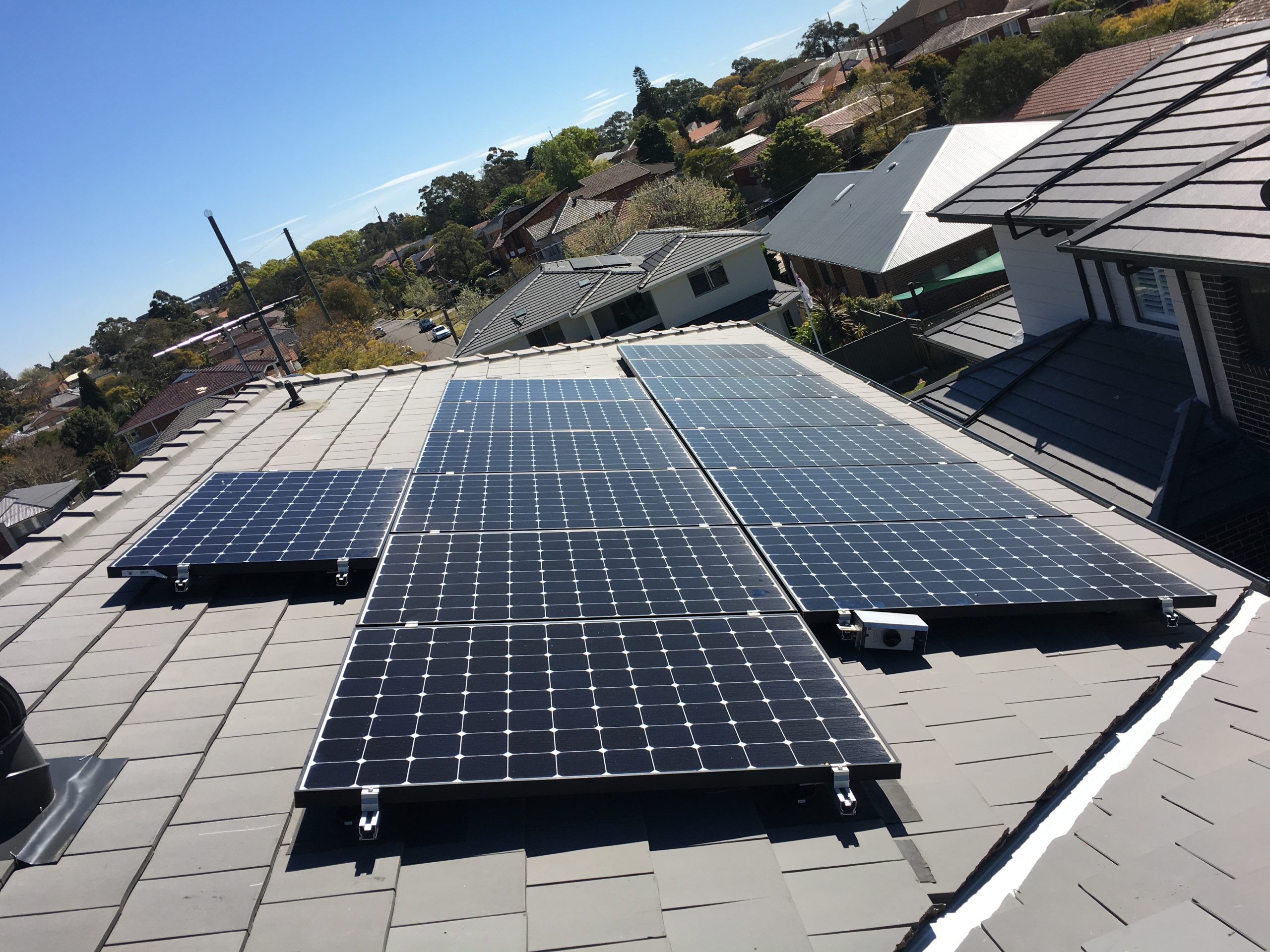 hunters hill solar installation